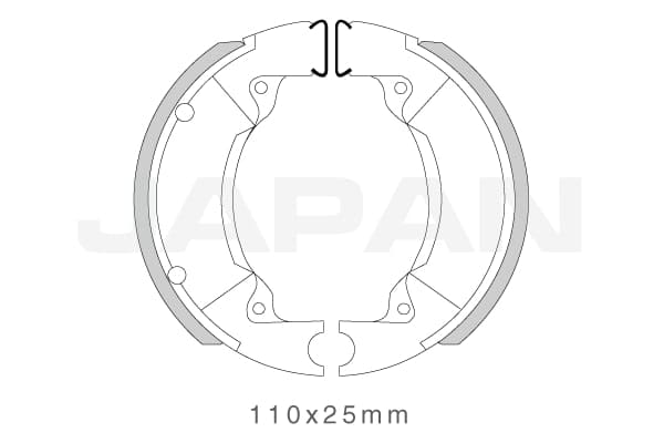 bandas de freno gg 101011.' 'Industrias Japan