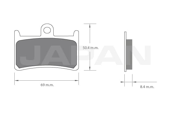 pastillas de freno premium semimetalizadas gg 1011631.' 'Industrias Japan