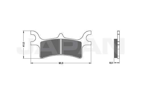 pastillas de freno high performance 1018534.' 'Industrias Japan