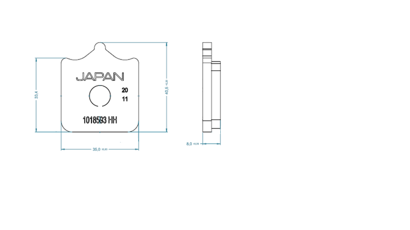 pastillas de freno high performance 1018593.' 'Industrias Japan